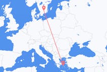 Flights from Syros, Greece to Växjö, Sweden