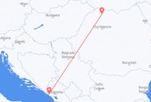 Vluchten van Tivat, Montenegro naar Baia Mare, Roemenië