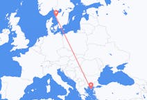 Voli da Göteborg, Svezia a Lemnos, Grecia