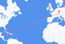 Flyreiser fra Cayman Brac, Caymanøyene til München, Tyskland