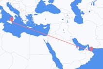 Flyrejser fra Muscat, Oman til Catania, Italien