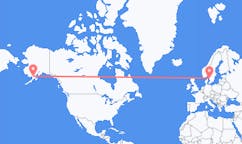 Flyg från King Salmon, USA till Göteborg, Sverige