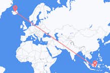 Flyrejser fra Banjarmasin, Indonesien til Akureyri, Island