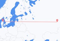 Flyrejser fra Jekaterinburg, Rusland til Aalborg, Danmark