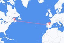 Flyreiser fra Moncton, Canada til Madrid, Spania