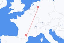 Flyg från Carcassonne, Frankrike till Dortmund, Tyskland