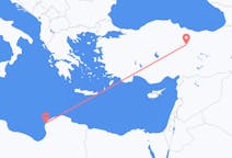 Flights from Benghazi to Sivas