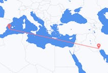 Flyreiser fra Basra, Irak til Ibiza, Spania