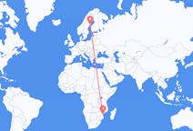 Flights from Beira, Mozambique to Umeå, Sweden