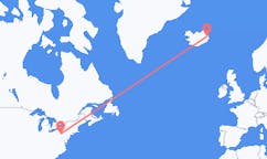 Flights from the city of State College, the United States to the city of Egilsstaðir, Iceland