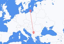 Vols de Skopje à Gdańsk