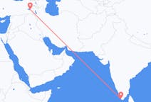 Vluchten van Trivandrum, India naar Van, Turkije