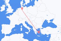 出发地 德国出发地 汉诺威目的地 希腊帕罗奇亚的航班
