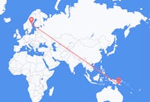 Flights from Port Moresby, Papua New Guinea to Sundsvall, Sweden