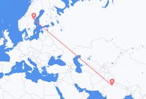 Flyreiser fra New Delhi, India til Sundsvall, Sverige