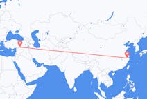 Flyg från Hangzhou, Kina till Sanliurfa, Turkiet