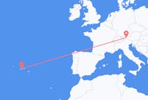 Flights from São Jorge Island, Portugal to Innsbruck, Austria