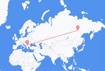 Fly fra Jakutsk til Niš