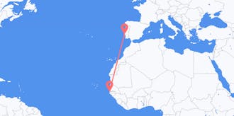 Flyg från Gambia till Portugal