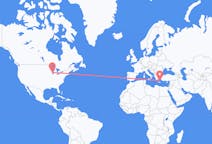 Flyreiser fra Milwaukee, USA til Santorini, Hellas