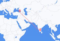 Flyreiser fra Madurai, India til Trabzon, Tyrkia