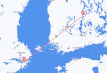 Vluchten van Jyväskylä naar Stockholm