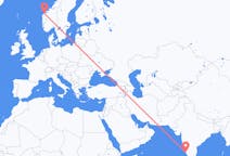 Flyreiser fra Mangalore, India til Ålesund, Norge