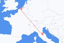 Flyg från Perugia, Italien till Lille, Frankrike