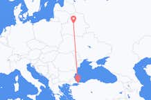 Vols de Minsk, Biélorussie pour Istanbul, Turquie