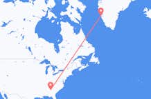 Flights from Atlanta to Nuuk