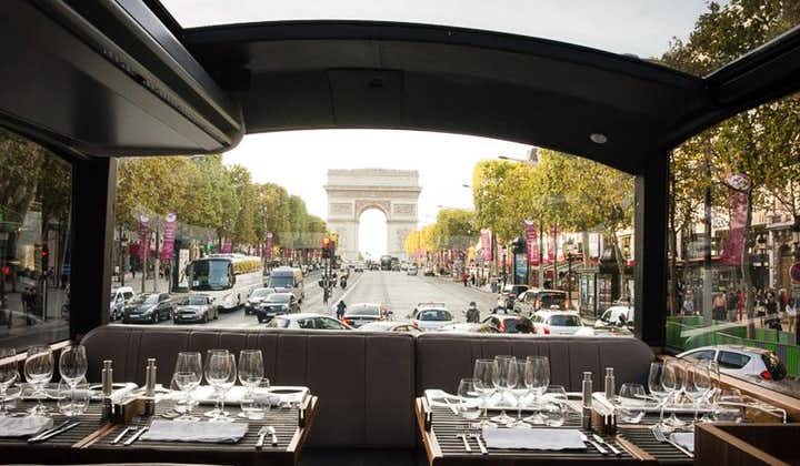 PARIS: Déjeuner gastronomique en bus de luxe dans la capitale de l'amour