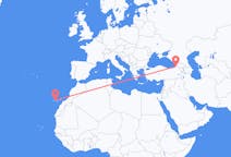 Flyreiser fra Batumi, Georgia til Tenerife, Spania