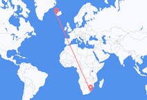 Flyreiser fra Margate, KwaZulu-Natal, Sør-Afrika til Reykjavík, Island