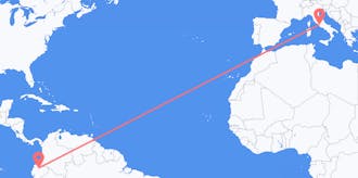 Flights from Ecuador to Italy