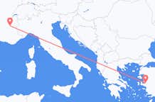 Vluchten van Izmir, Turkije naar Grenoble, Frankrijk