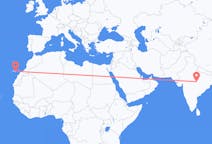 Flights from Jabalpur, India to Las Palmas, Spain