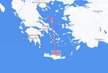 Vols depuis la ville de Skyros vers la ville de Héraklion