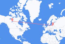 加拿大出发地 黄刀镇飞往加拿大目的地 维尔纽斯的航班