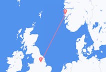 Flyrejser fra Bergen, Norge til Doncaster, England