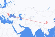 Vluchten van Chengdu, China naar Boekarest, Roemenië
