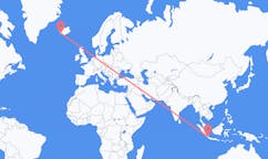 Flyreiser fra byen Bandar Lampung, Indonesia til byen Reykjavik, Island