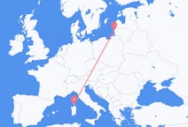Vluchten van Palanga, Litouwen naar Figari, Frankrijk
