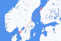 핀란드 바사에서 출발해 스웨덴 예테보리로(으)로 가는 항공편