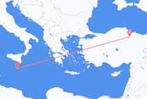 Flyreiser fra Malta, Malta, til Karamustafapasa, Malta