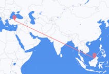 Flyreiser fra Bandar Seri Begawan, Brunei til Ankara, Tyrkia