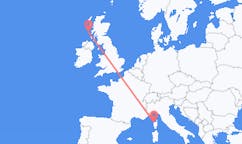 Flights from Tiree, the United Kingdom to Calvi, Haute-Corse, France