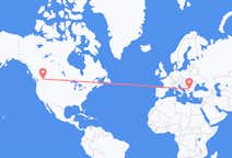 Loty z Castlegar, Kolumbia Brytyjska w Kanadzie do Sofii w Bułgarii