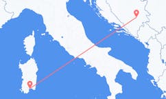 Flug frá Sarajevó, Bosníu og Hersegóvínu til Cagliari, Ítalíu