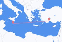Flights from Valletta in Malta to Antalya in Turkey