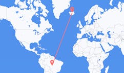Flyg från Sinop, Mato Grosso, Brasilien till Akureyri, Island
